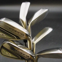 Set Of 6 X Cobra Fly XL Irons 6-SW Regular Steel Shafts Mixed Grips