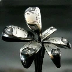 Set Of 6 X Cleveland Launcher HB Turbo Irons 5-PW Stiff Still Shafts