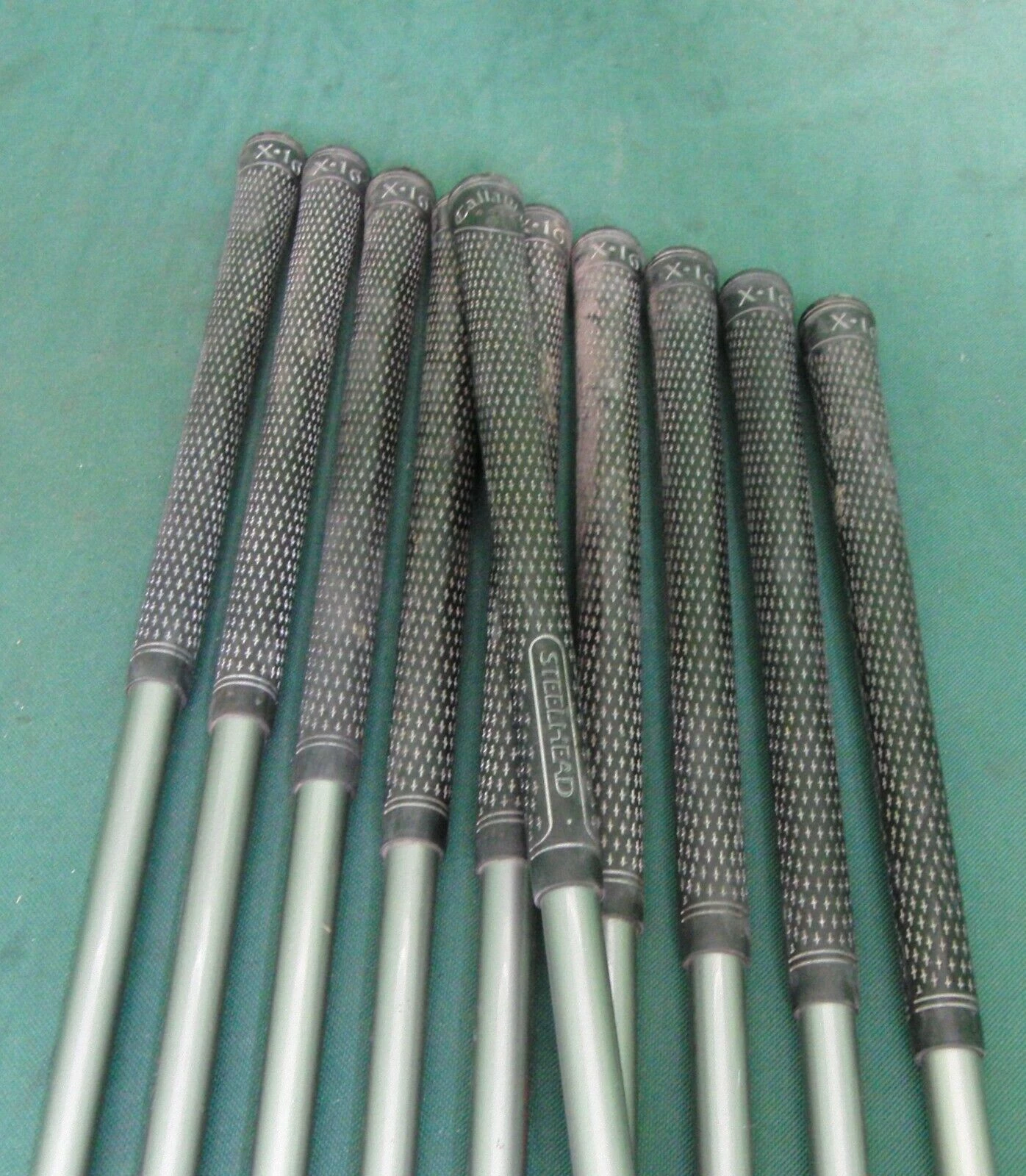 Set 10 X Callaway Steelhead X16 Irons 2-PW + AW Stiff Graphite Shafts 7 Set 10 X Callaway Steelhead X16 Irons 2-PW + AW Stiff Graphite Shafts - Image 5