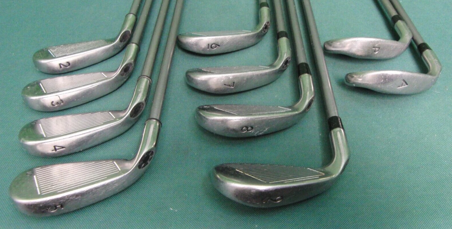 Set 10 X Callaway Steelhead X16 Irons 2-PW + AW Stiff Graphite Shafts 5 Set 10 X Callaway Steelhead X16 Irons 2-PW + AW Stiff Graphite Shafts - Image 3