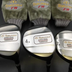 Japanese Set Of 3 Tobunda Tungsten 3 , 4 & 7 Woods Regular Graphite H Covers