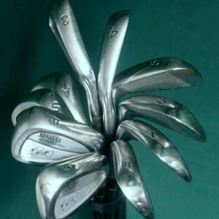 Maxfli Set Of 10 X Isao Aoki Signature DP-555 Irons 3-SW + A Wedge Stiff Graphite