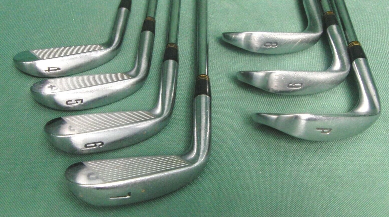 Set Of 7 X Srixon I-302 Forged Irons 4-PW Stiff Steel Shafts Mixed Grips 6 Set Of 7 X Srixon I-302 Forged Irons 4-PW Stiff Steel Shafts Mixed Grips - Image 4