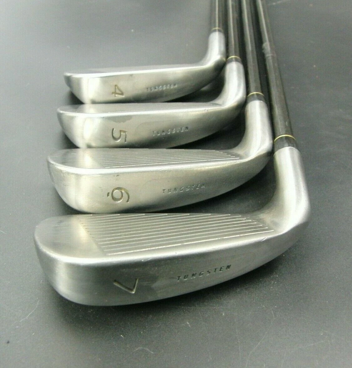 Set Of 4 Mizuno PRESAGE Irons 4-7 Stiff Graphite Shafts Golf Pride Grips 6 Set Of 4 Mizuno PRESAGE Irons 4-7 Stiff Graphite Shafts Golf Pride Grips - Image 4