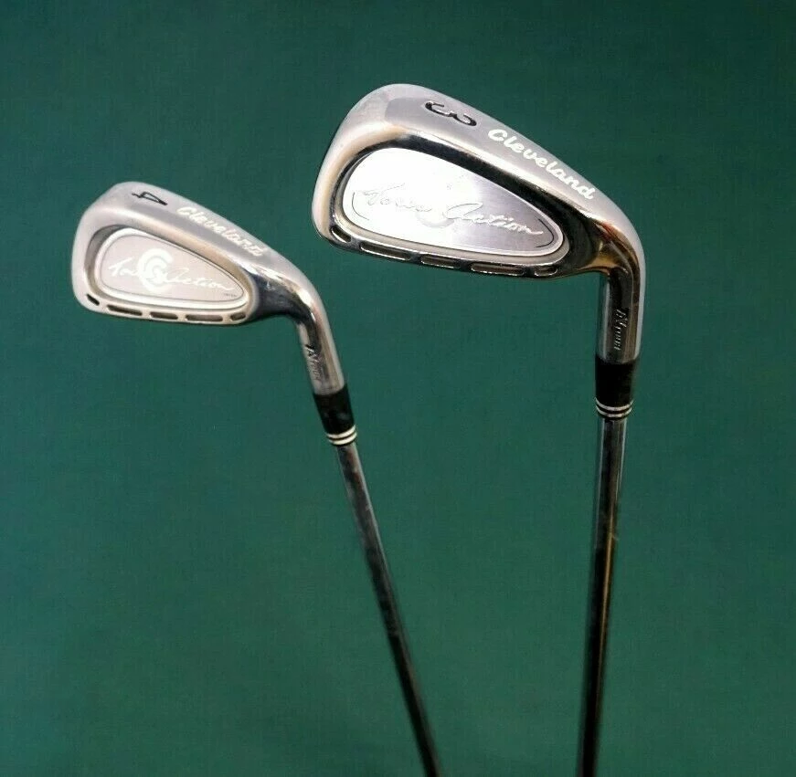 Set Of 2 X Cleveland Tour Action TA7 Tour Irons 3 & 4 Regular Steel Shafts 3 Set Of 2 X Cleveland Tour Action TA7 Tour Irons 3 & 4 Regular Steel Shafts