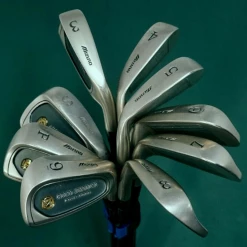 Collectors Set Of 9 X Mizuno Grand Monarch Royal Model Irons 3-SW Seniors Shafts