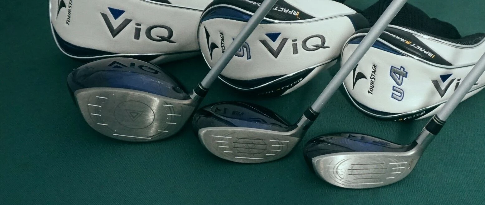 Set Of 3 X Bridgestone TourStage ViQ 10.5° Driver, 5 Wood + 22° U4 Hybrid + HC's 4 Set Of 3 X Bridgestone TourStage ViQ 10.5° Driver, 5 Wood + 22° U4 Hybrid + HC's - Image 2