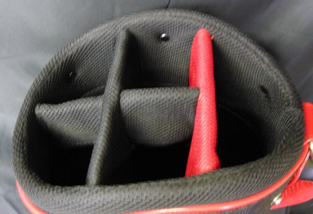 Japanese 5 Division Ignio Black & Red Tour Trolley Cart Golf Bag 7 Japanese 5 Division Ignio Black & Red Tour Trolley Cart Golf Bag - Image 5