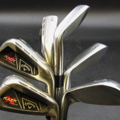 Combo Set Of 6 X Callaway RAZR X Tour & Forged Irons 5-PW Stiff Steel Shafts