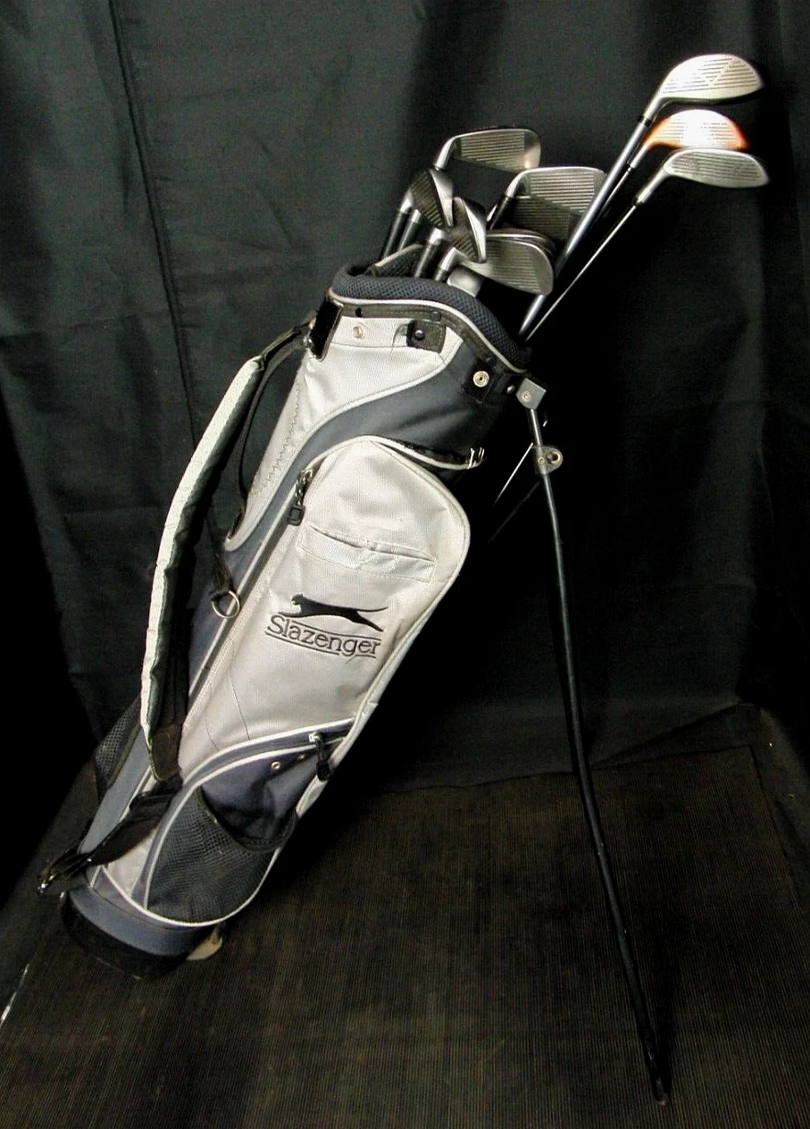 Wilson, TaylorMade, Slazenger, & Ben Sayers Set Of Wilson Fat Shaft 5-SW +Driver +3 Wood + 5 Wood +Putter +Bag 10 Wilson, TaylorMade, Slazenger, & Ben Sayers Set Of Wilson Fat Shaft 5-SW +Driver +3 Wood + 5 Wood +Putter +Bag - Image 8