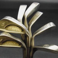 Set Of 7 X Ping Karsten III Blue Dot Irons 4-PW Regular Steel Shafts Ping Grips