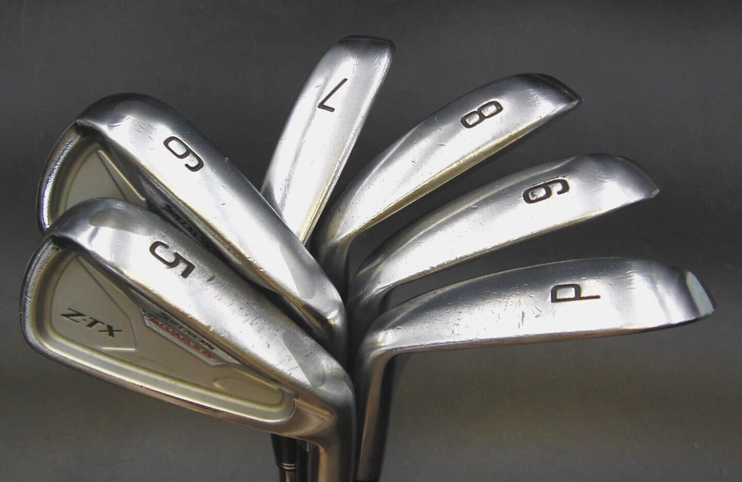 Set Of 6 X Srixon Forged Z-TX Irons 5-PW Stiff S200 Steel Shafts Elite Grips 3 Set Of 6 X Srixon Forged Z-TX Irons 5-PW Stiff S200 Steel Shafts Elite Grips