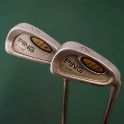 Set Of 2 X Ping I3 O Size Green Dot Irons 5-6 Regular Steel Shaft Ping Grip