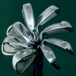 Set Of 8 X TaylorMade RAC CGB Irons 4-PW & A Wedge Stiff Steel Shafts
