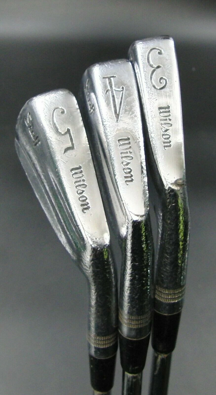 Set Of 3 X Wilson Staff Irons 3-5 Regular Steel Shafts Unbranded Grips 4 Set Of 3 X Wilson Staff Irons 3-5 Regular Steel Shafts Unbranded Grips - Image 2