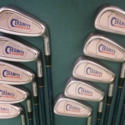 Vintage Set 10 X MacGregor CERAMITE Irons 3-SW + AW Regular Graphite Shafts 9 Vintage Set 10 X MacGregor CERAMITE Irons 3-SW + AW Regular Graphite Shafts -Golf Bags Shop 32 5ea6e179 cd61 47ed 8a5a 1b25a29f9d51
