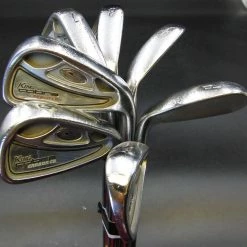 Set Of 7 X King Cobra Carbon CB Irons 4-PW Regular Steel Shaft Golf Pride Grips