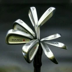 Set Of 8 X Maxfli Revolution II Irons 3-PW Regular Steel Shafts