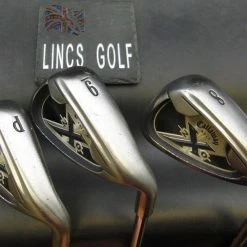 Set Of 3 Callaway X20 8+9 Irons & Pitching Wedge Uniflex Steel Shaft C/way Grips