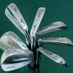 Set Of 7 X Mizuno MP67 Cut Muscle GF Forged Irons 4-PW Stiff Steel Shafts
