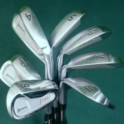 Set Of 7 X Srixon I-505 Forged Irons 4-PW Stiff Steel Shafts Srixon Grips