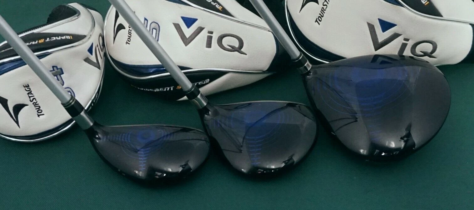 Set Of 3 X Bridgestone TourStage ViQ 10.5° Driver, 5 Wood + 22° U4 Hybrid + HC's 5 Set Of 3 X Bridgestone TourStage ViQ 10.5° Driver, 5 Wood + 22° U4 Hybrid + HC's - Image 3