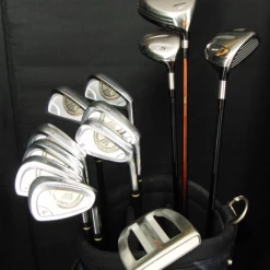 Mizuno And Arrow Tube Set Of Mizuno Pro JP 3-PW +Driver +4 Wood +5 Wood +Putter +Bag