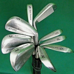Japanese Set Of 9 X Golf Planner ATOHS Blade Irons 3-SW Regular Steel Shafts