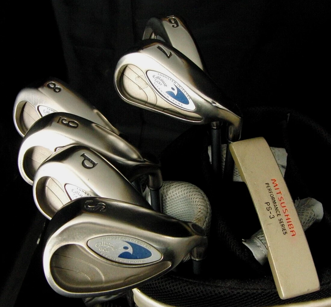 Callaway Golf, Mitsushiba Set Of Callaway HawkEye 6-SW +Driver +3 Wood +5 Wood +Putter +Bag 5 Callaway Golf, Mitsushiba Set Of Callaway HawkEye 6-SW +Driver +3 Wood +5 Wood +Putter +Bag - Image 3