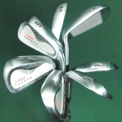 Set Of 7 X Srixon I-302 Forged Irons 4-PW Stiff Steel Shafts Mixed Grips