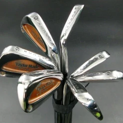 Refurbished Set Of 7 X TaylorMade Burner Tour Irons 4-PW Stiff Steel Shafts