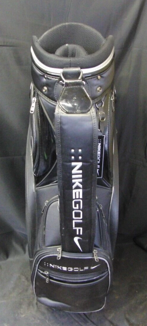 6 Division Nike Black Silver Tour Cart Trolley Golf Bag 4 6 Division Nike Black Silver Tour Cart Trolley Golf Bag - Image 2