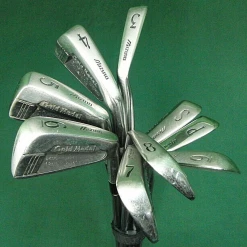 Set Of 9 X Mizuno Gold Medal Irons 3-SW Regular Steel Shafts Mizuno Grips
