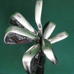 Set Of 7 X Callaway FT Irons 5-SW Regular Steel Shafts Callaway Grips