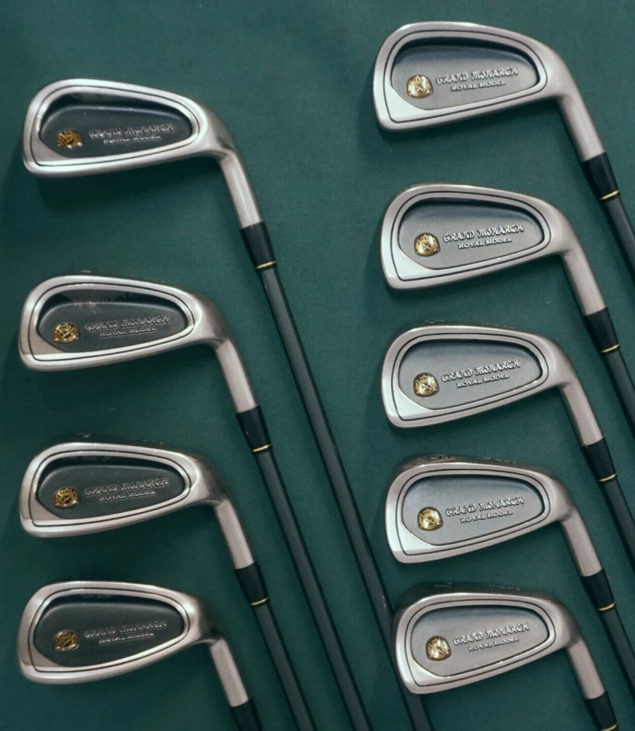 Collectors Set Of 9 X Mizuno Grand Monarch Royal Model Irons 3-SW Seniors Shafts 4 Collectors Set Of 9 X Mizuno Grand Monarch Royal Model Irons 3-SW Seniors Shafts - Image 2