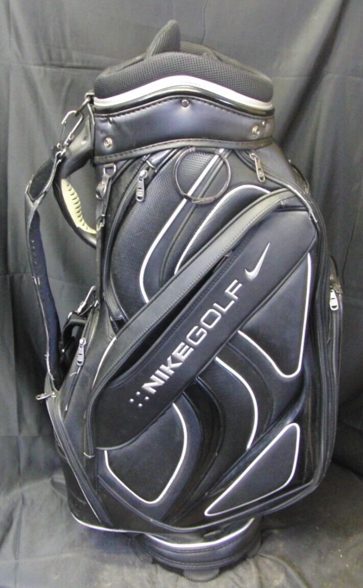 6 Division Nike Black Silver Tour Cart Trolley Golf Bag 6 6 Division Nike Black Silver Tour Cart Trolley Golf Bag - Image 4