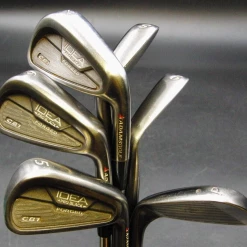 Set Of 6 X Adams Golf Idea Pro Black CB1 Forged Irons 5-PW Regular Steel Shafts