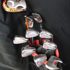 Wilson/Nicklaus/Dunlop/Nike Set Wilson Deep Red Irons 6-SW, Driver ,3 & 4 Hybrid, Putter + Bag