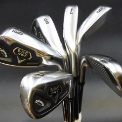 Set Of 6 X Callaway ERC Hot Irons 5-PW Stiff Steel Shafts E.R.C