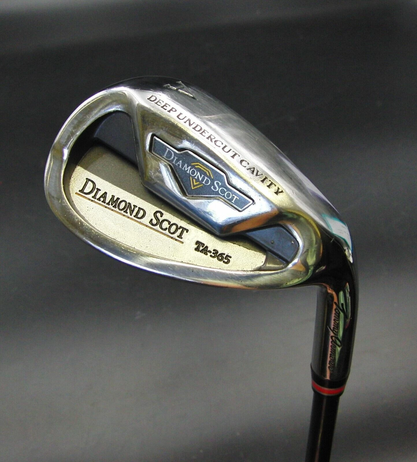 Diamond Scot TA-365 Undercut Cavity A Gap Wedge Stiff Graphite Shaft Black Grip 7 Diamond Scot TA-365 Undercut Cavity A Gap Wedge Stiff Graphite Shaft Black Grip - Image 5