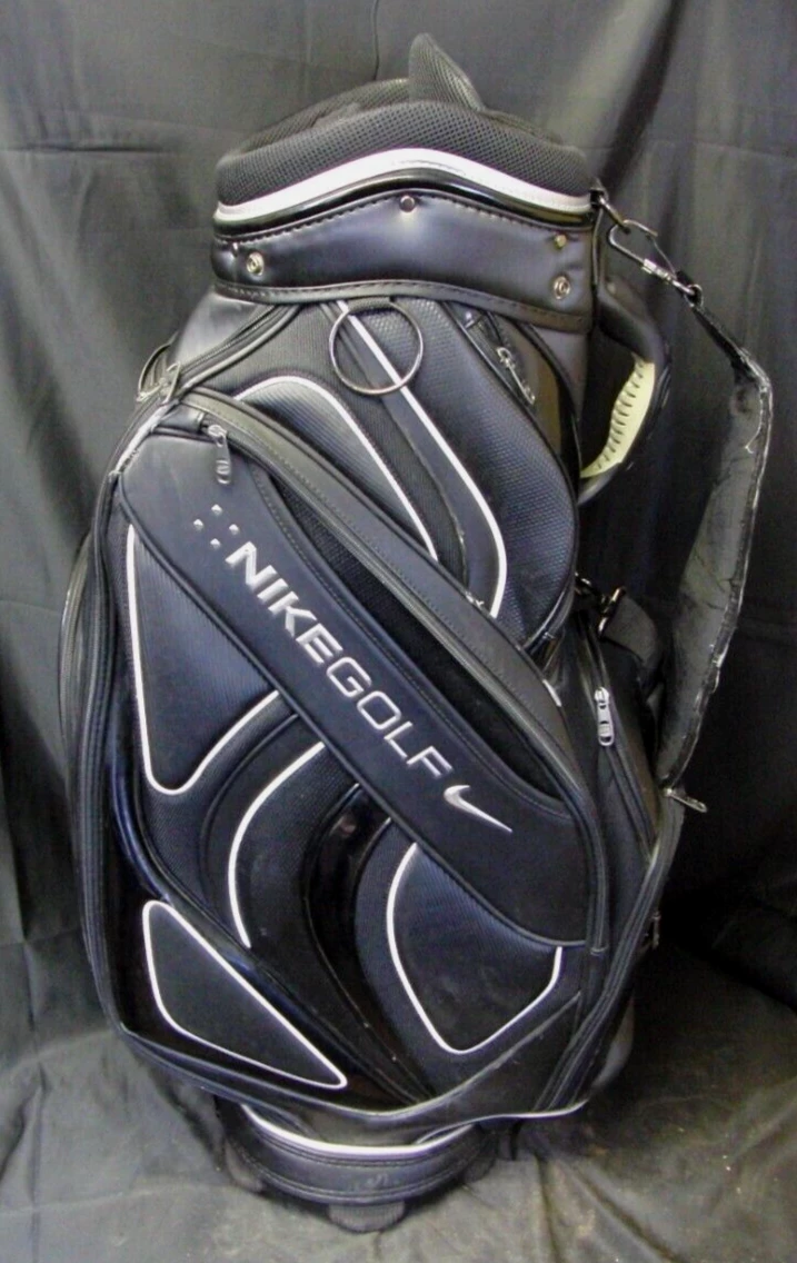 6 Division Nike Black Silver Tour Cart Trolley Golf Bag 9 6 Division Nike Black Silver Tour Cart Trolley Golf Bag - Image 7