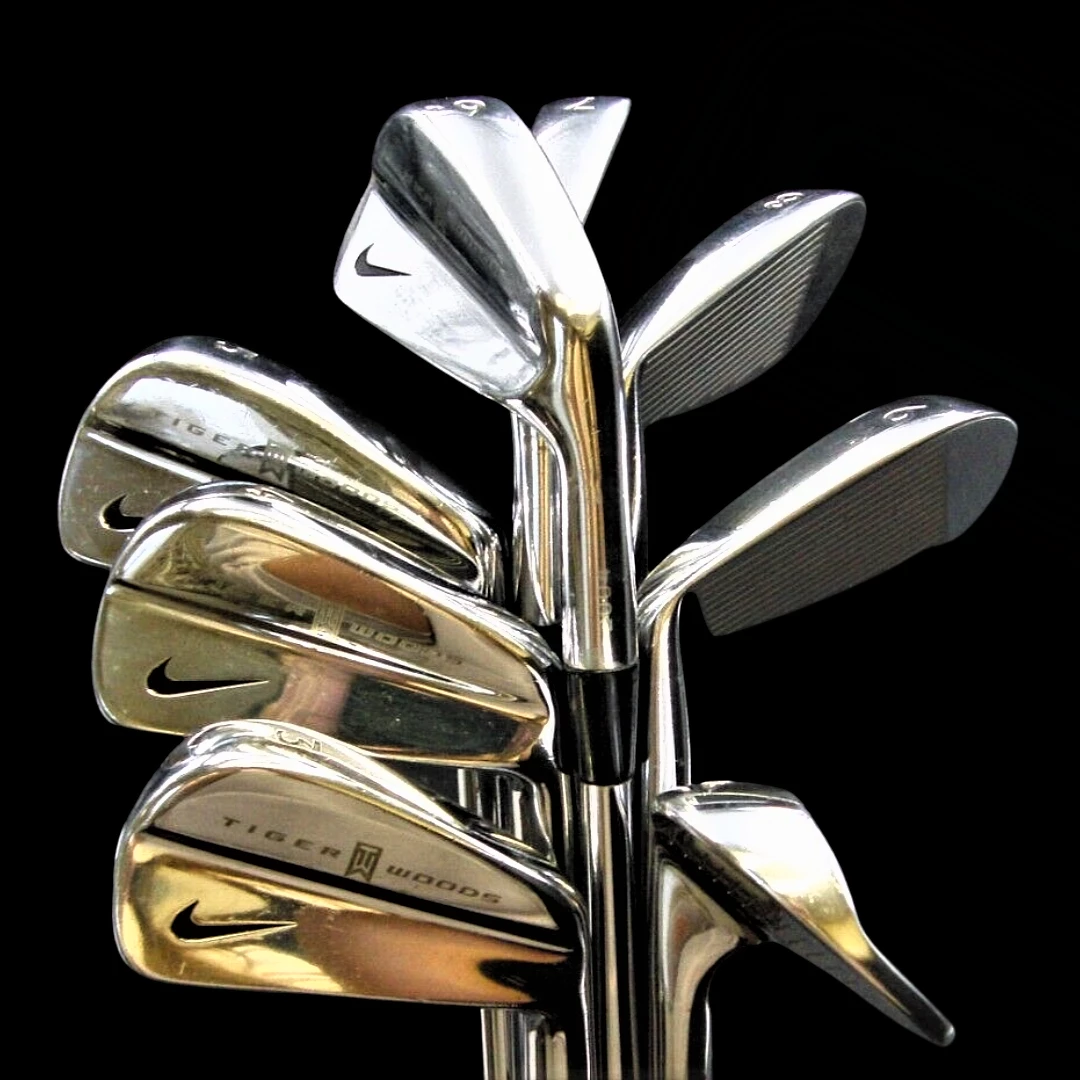 Set Of 8 X Nike Limited Edition Forged Blades Tiger Woods Irons 3-PW Regular 3 Set Of 8 X Nike Limited Edition Forged Blades Tiger Woods Irons 3-PW Regular