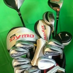 Lincs_golf Set Of Golf Clubs Nike Irons SQ Dymo Driver Wood Hybrid Method Putter Tour Bag