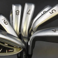 Set Of 7 X Ping I20 Silver Dot Irons 4-PW Regular Steel Shafts Ping Grips