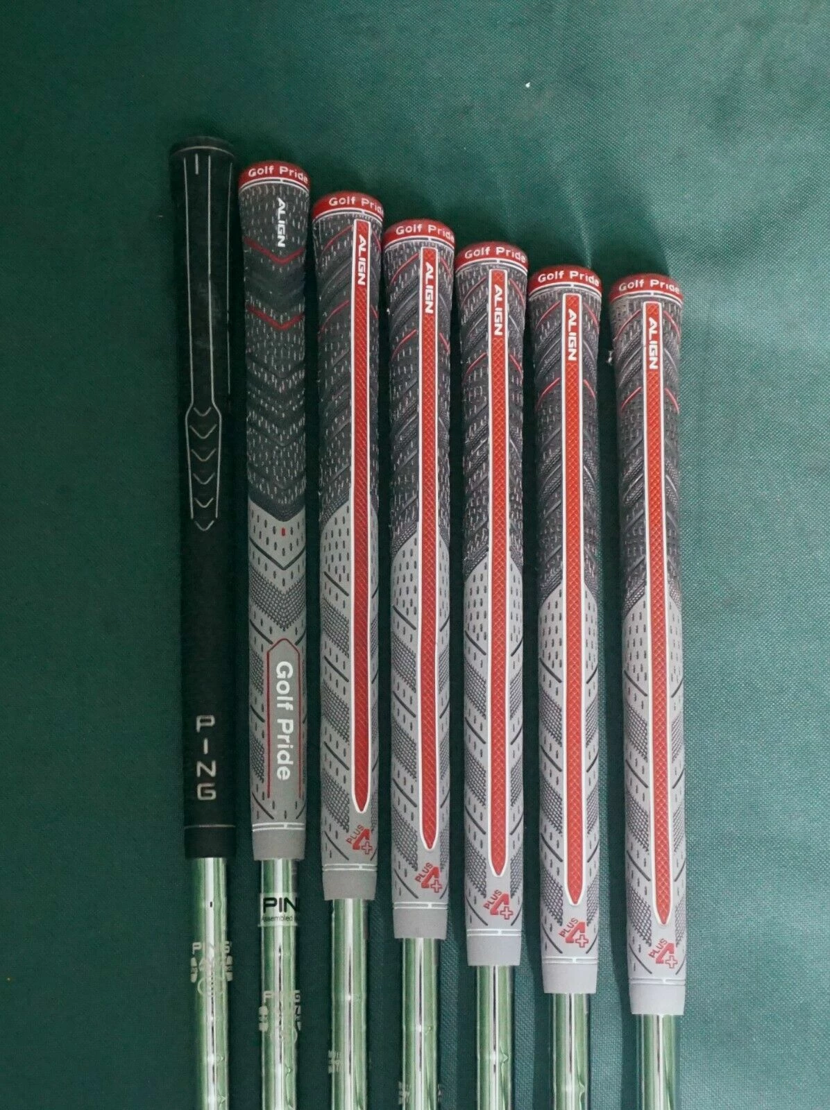 Lincs_golf Set Of 7 X Ping Anser Forged Black Dot Irons 4-PW Stiff Steel Shafts Mixed Grips 8 Lincs_golf Set Of 7 X Ping Anser Forged Black Dot Irons 4-PW Stiff Steel Shafts Mixed Grips - Image 6