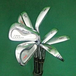 Lincs_golf Set Of 7 X Srixon I-302 Forged Irons 4-PW Stiff Steel Shafts SRIXON Grips