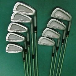 Lincs_golf Set Of 9 X Cobra King BAFFLER BLADE Irons 3-SW Stiff Steel Shafts