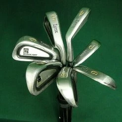 Lincs_golf Set Of 7 X Lynx Black Cat Irons 4-PW Regular Steel Shafts LYNX Grips