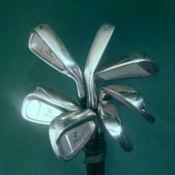 Lincs_golf Set Of 7 X TaylorMade 360 Irons 4-PW Stiff Graphite Shafts Mixed Grips