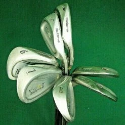 Lincs_golf Set Of 7 X Cobra King Oversize Irons 4-PW Regular Steel Shafts Cobra Grips
